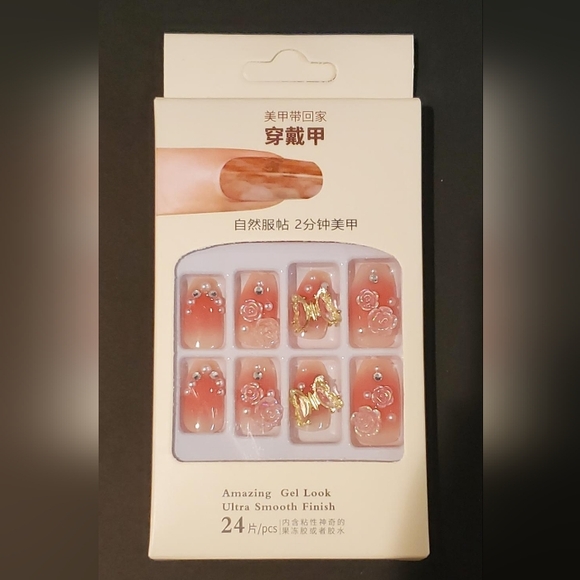 Press on Nails, Full Set, Manicure, Customized, Decorative - Picture 10 of 10